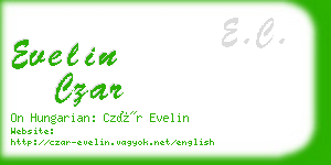 evelin czar business card